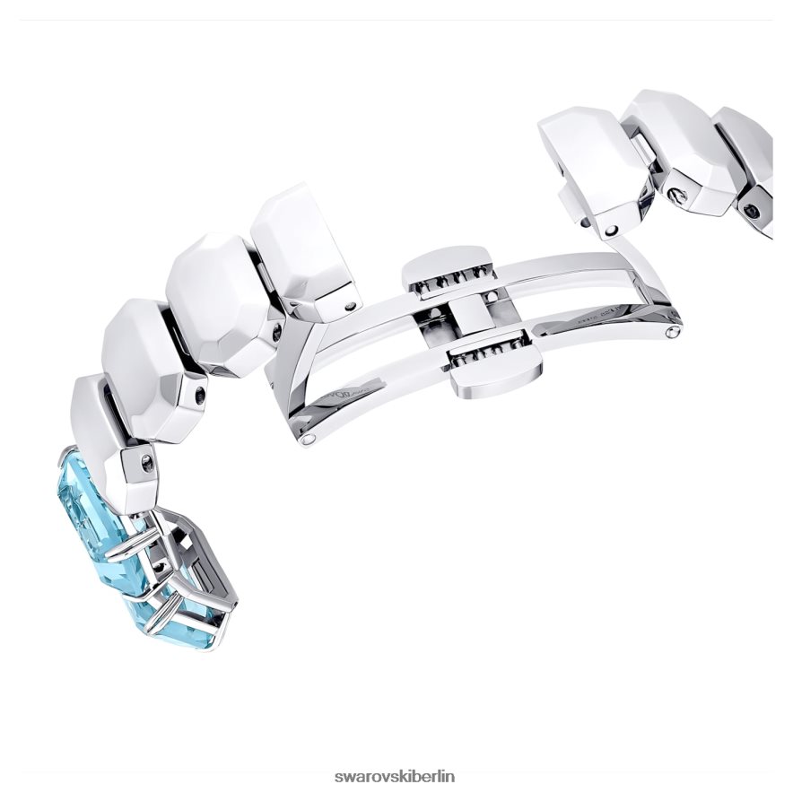 Swarovski betrachten Armband im Achteckschliff, blau, Edelstahl Zubehör HLT4481219