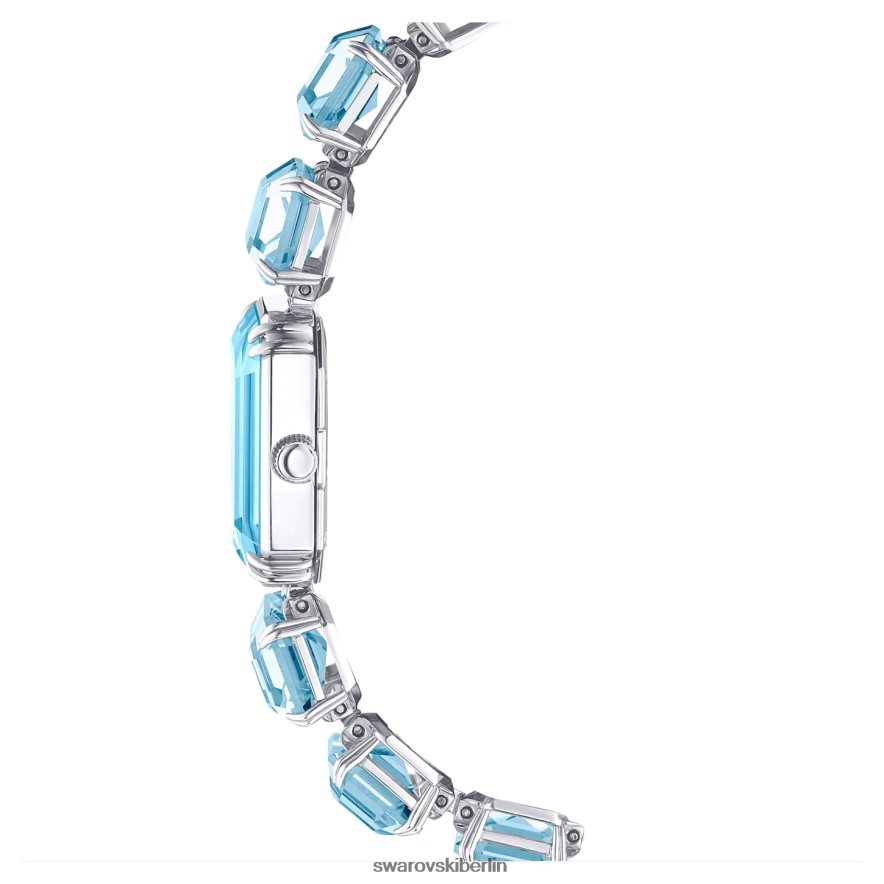 Swarovski betrachten Armband im Achteckschliff, blau, Edelstahl Zubehör HLT4481219
