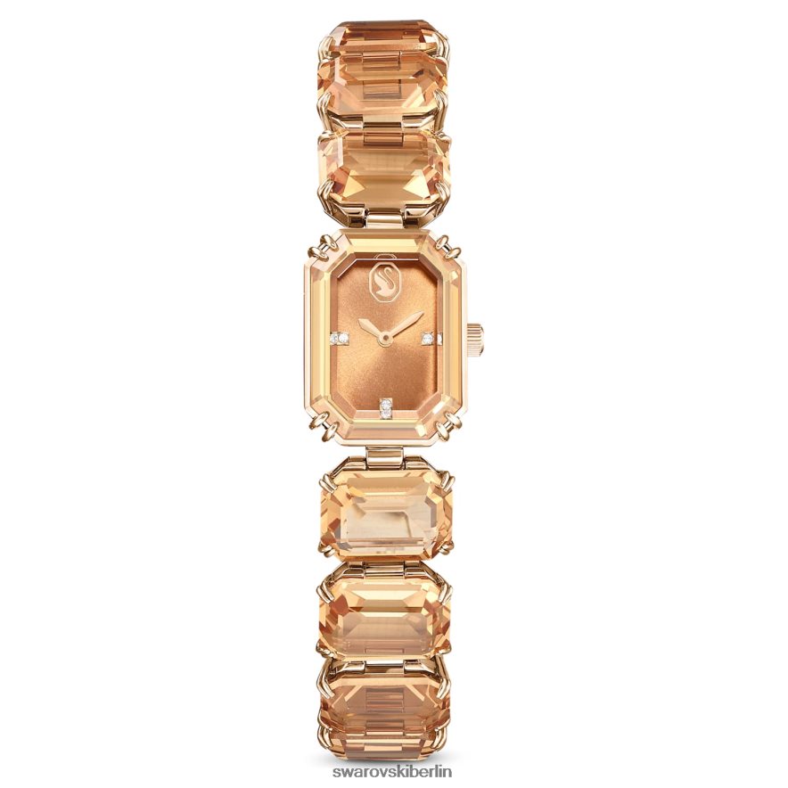 Swarovski betrachten Armband im Achteckschliff, braun, champagnergoldfarbenes Finish Zubehör HLT4481141
