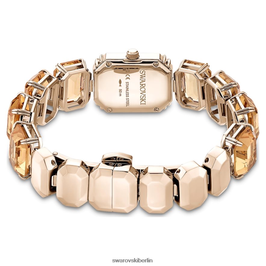 Swarovski betrachten Armband im Achteckschliff, braun, champagnergoldfarbenes Finish Zubehör HLT4481141