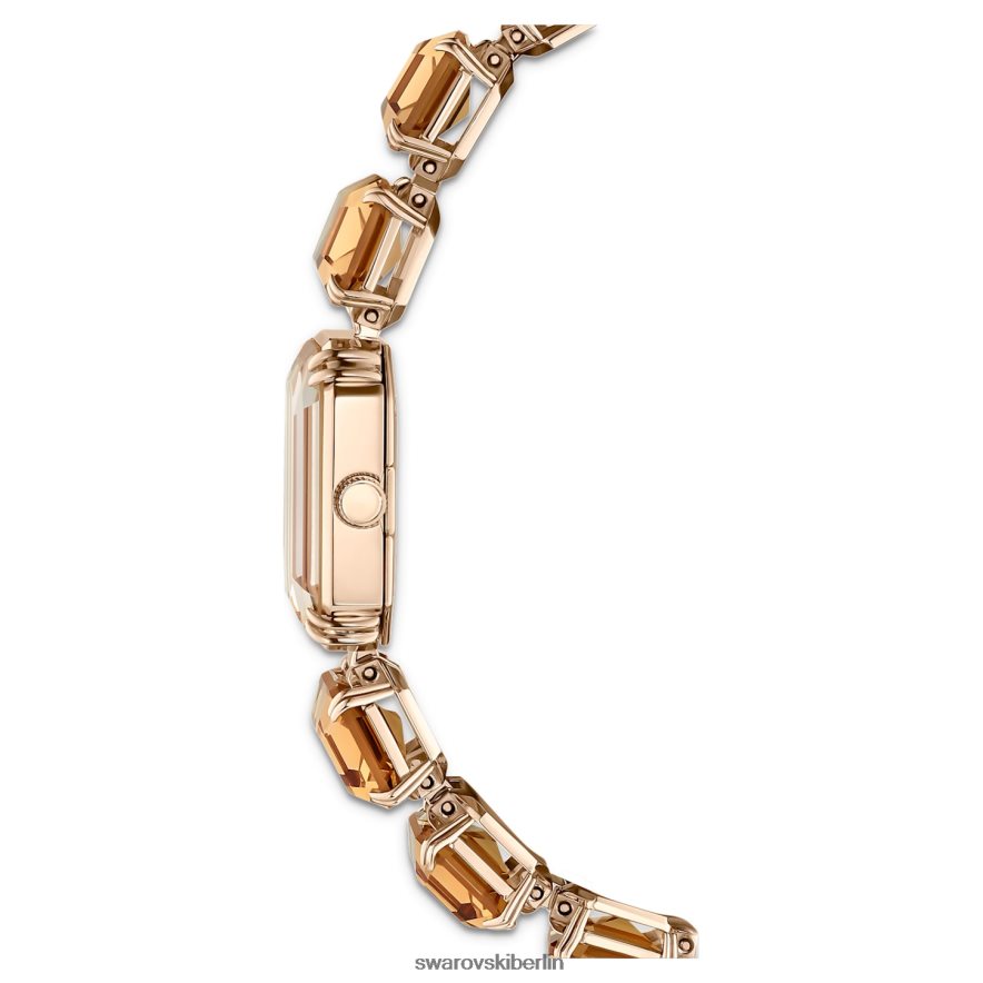 Swarovski betrachten Armband im Achteckschliff, braun, champagnergoldfarbenes Finish Zubehör HLT4481141