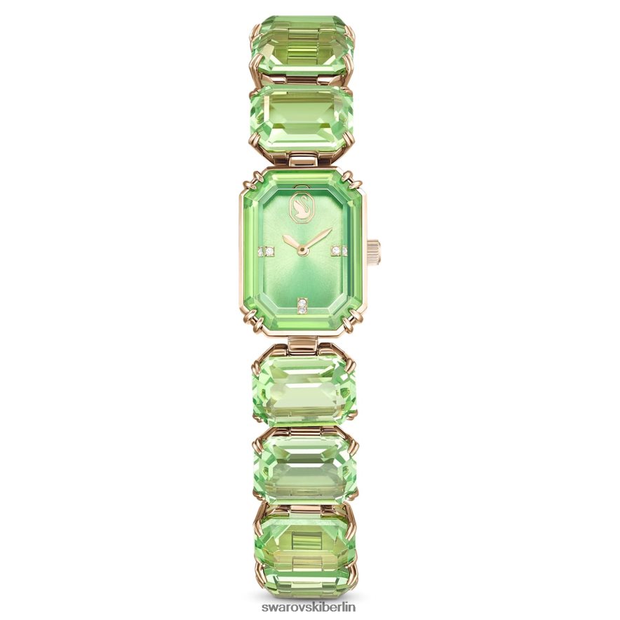 Swarovski betrachten Armband im Achteckschliff, grün, champagnergoldfarbenes Finish Zubehör HLT4481142