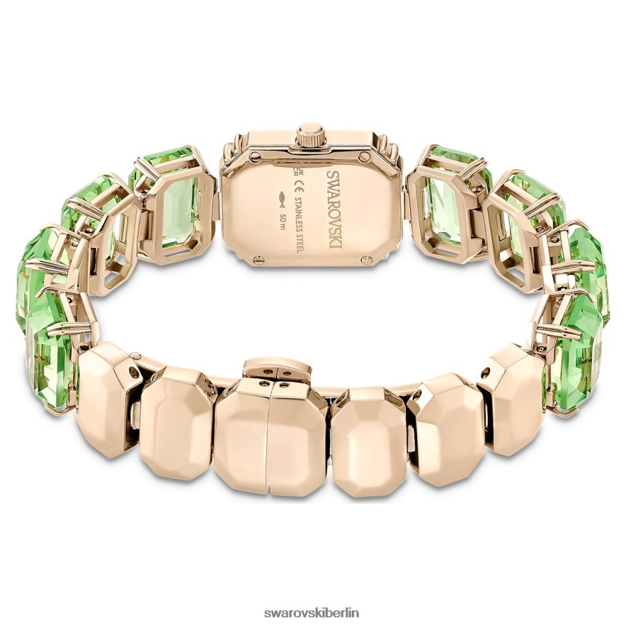 Swarovski betrachten Armband im Achteckschliff, grün, champagnergoldfarbenes Finish Zubehör HLT4481142