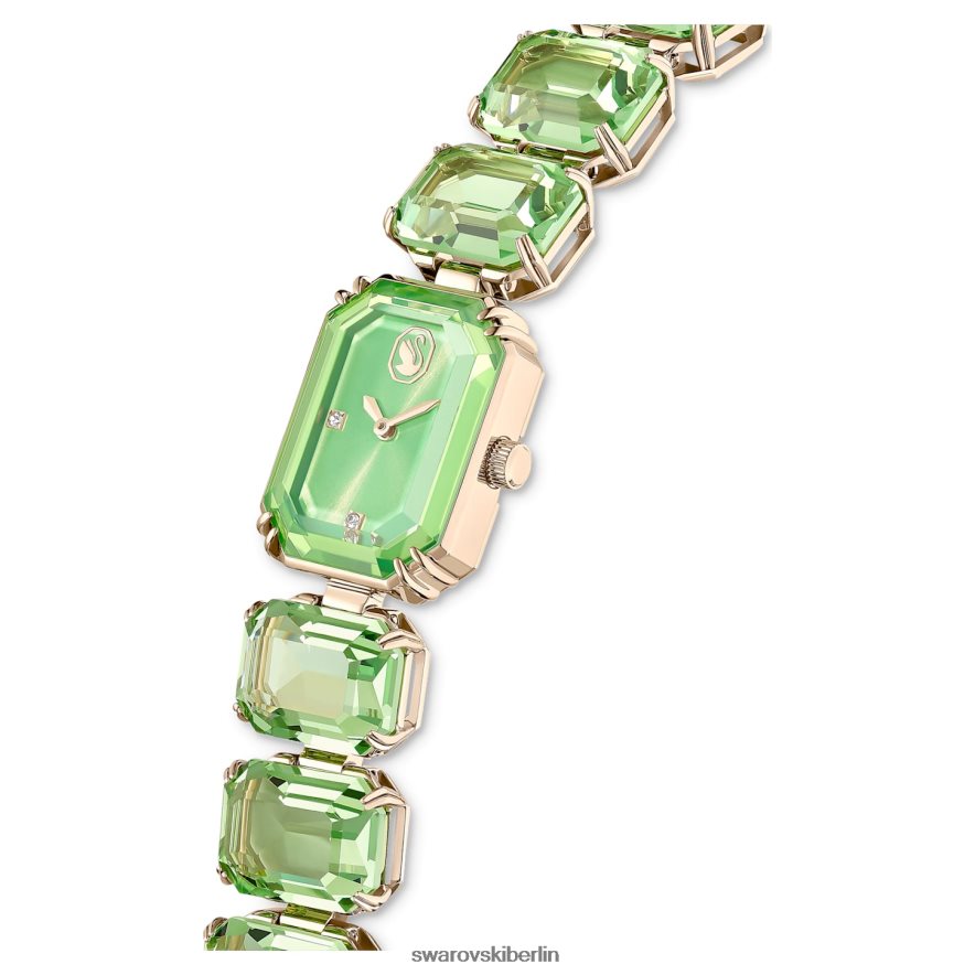 Swarovski betrachten Armband im Achteckschliff, grün, champagnergoldfarbenes Finish Zubehör HLT4481142
