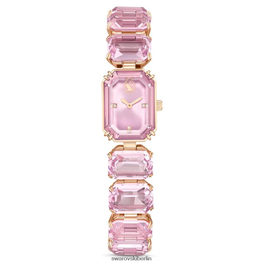 Swarovski betrachten Armband im Achteckschliff, rosa, roségoldfarbenes Finish Zubehör HLT4481200