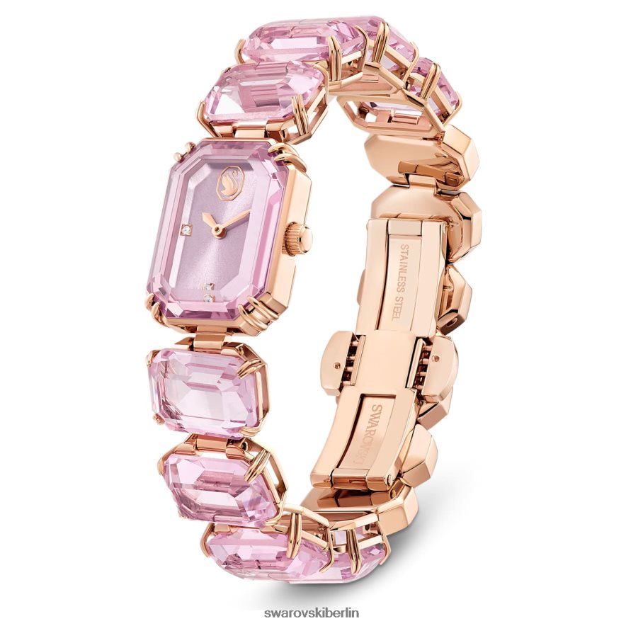 Swarovski betrachten Armband im Achteckschliff, rosa, roségoldfarbenes Finish Zubehör HLT4481200