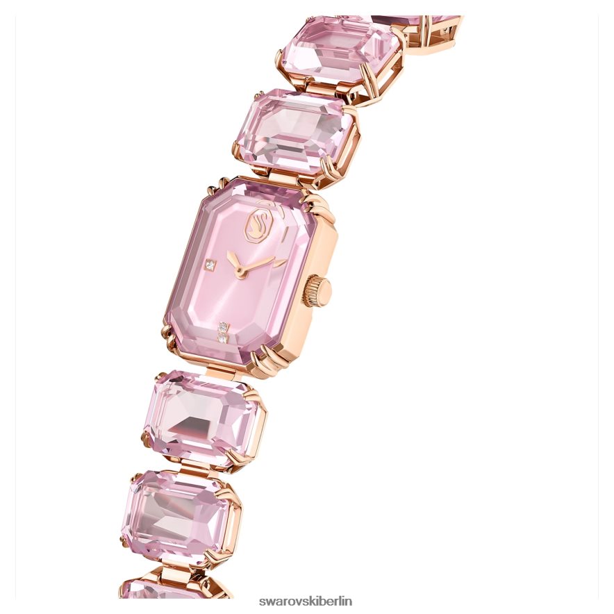 Swarovski betrachten Armband im Achteckschliff, rosa, roségoldfarbenes Finish Zubehör HLT4481200