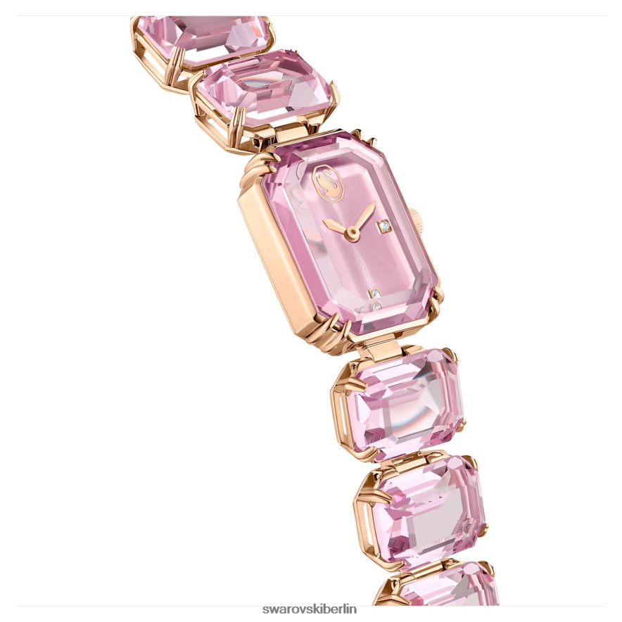 Swarovski betrachten Armband im Achteckschliff, rosa, roségoldfarbenes Finish Zubehör HLT4481200