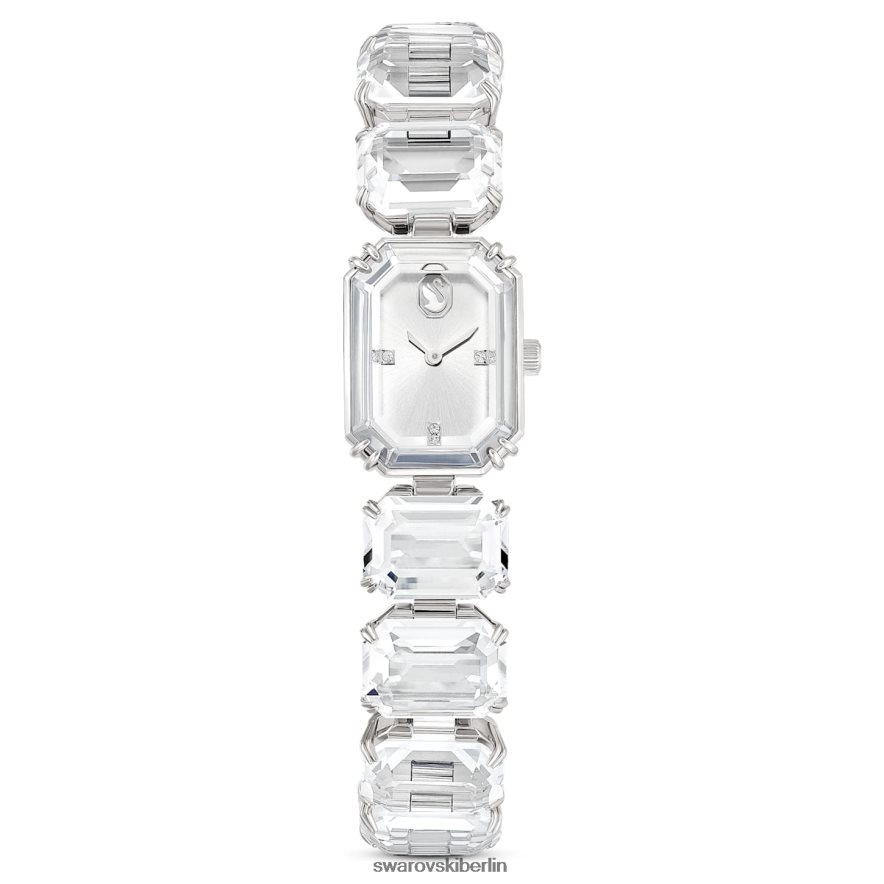 Swarovski betrachten Armband im Achteckschliff, weiß, Edelstahl Zubehör HLT4481225