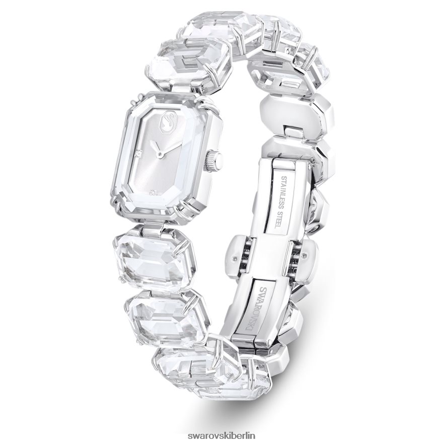 Swarovski betrachten Armband im Achteckschliff, weiß, Edelstahl Zubehör HLT4481225