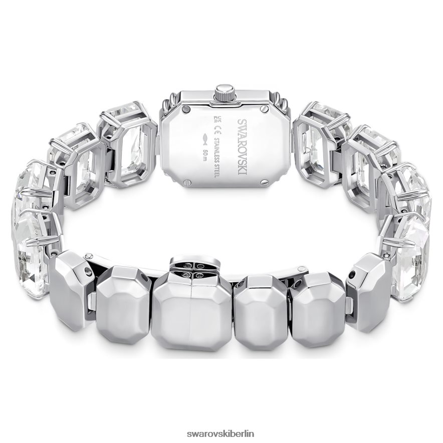 Swarovski betrachten Armband im Achteckschliff, weiß, Edelstahl Zubehör HLT4481225