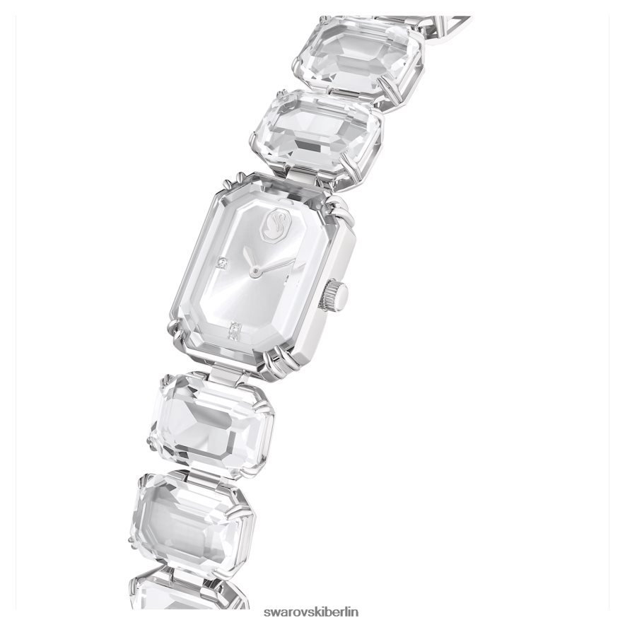 Swarovski betrachten Armband im Achteckschliff, weiß, Edelstahl Zubehör HLT4481225