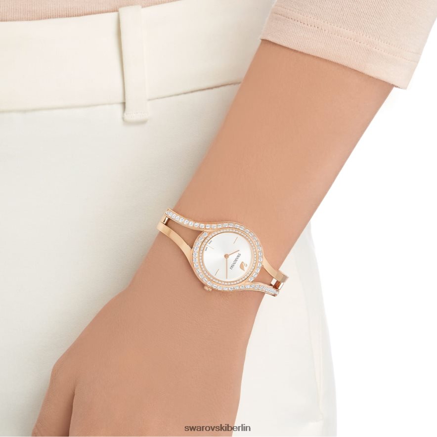 Swarovski ewige Wache In der Schweiz hergestellt, Metallarmband, roségoldfarben, roségoldfarbenes Finish Zubehör HLT4481158