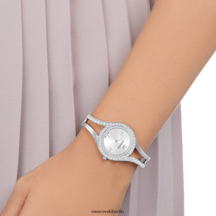 Swarovski ewige Wache Swiss Made, Metallarmband, silberfarben, Edelstahl Zubehör HLT4481220