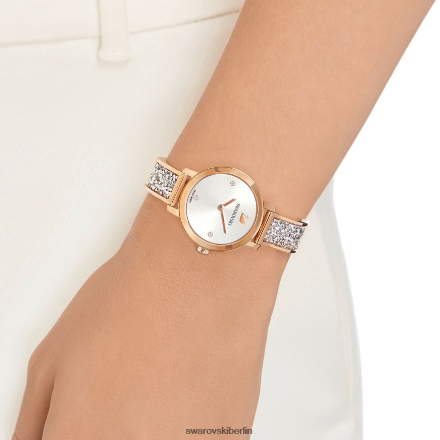 Swarovski kosmische Rockuhr In der Schweiz hergestellt, Metallarmband, roségoldfarben, roségoldfarbenes Finish Zubehör HLT4481170