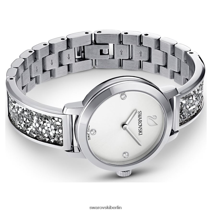 Swarovski kosmische Rockuhr Swiss Made, Metallarmband, silberfarben, Edelstahl Zubehör HLT4481240