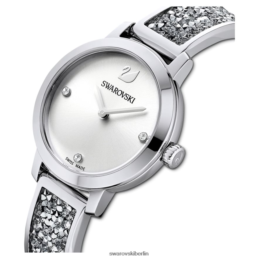 Swarovski kosmische Rockuhr Swiss Made, Metallarmband, silberfarben, Edelstahl Zubehör HLT4481240