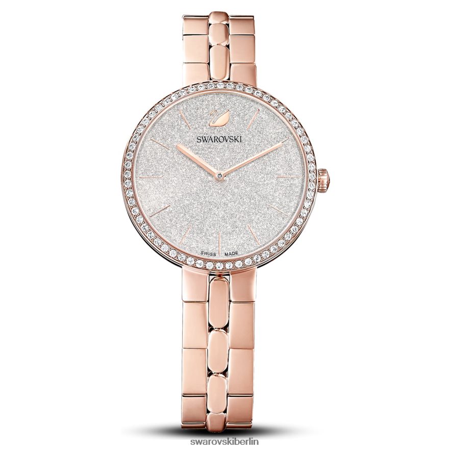 Swarovski kosmopolitische Uhr In der Schweiz hergestellt, Metallarmband, roségoldfarben, roségoldfarbenes Finish Zubehör HLT4481180