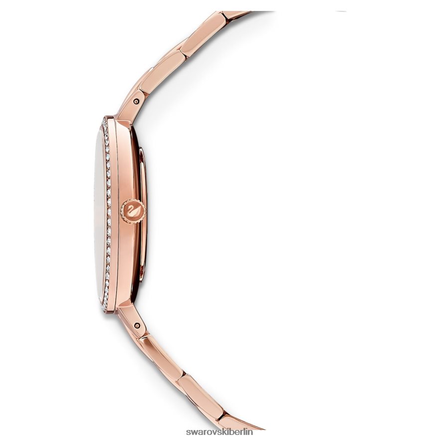 Swarovski kosmopolitische Uhr In der Schweiz hergestellt, Metallarmband, roségoldfarben, roségoldfarbenes Finish Zubehör HLT4481180