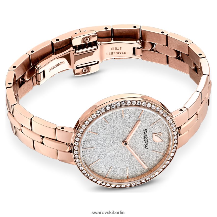 Swarovski kosmopolitische Uhr In der Schweiz hergestellt, Metallarmband, roségoldfarben, roségoldfarbenes Finish Zubehör HLT4481180