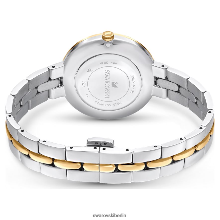 Swarovski kosmopolitische Uhr Swiss Made, Metallarmband, schwarz, Metallmix-Finish Zubehör HLT4481144