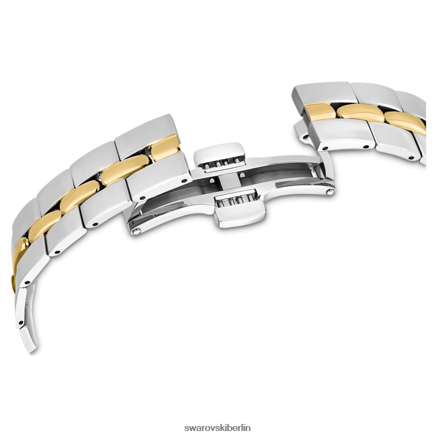 Swarovski kosmopolitische Uhr Swiss Made, Metallarmband, schwarz, Metallmix-Finish Zubehör HLT4481144