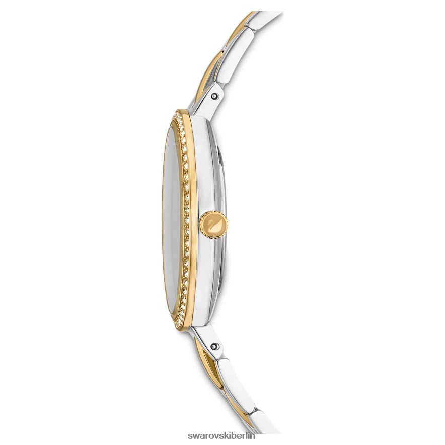 Swarovski kosmopolitische Uhr Swiss Made, Metallarmband, schwarz, Metallmix-Finish Zubehör HLT4481144