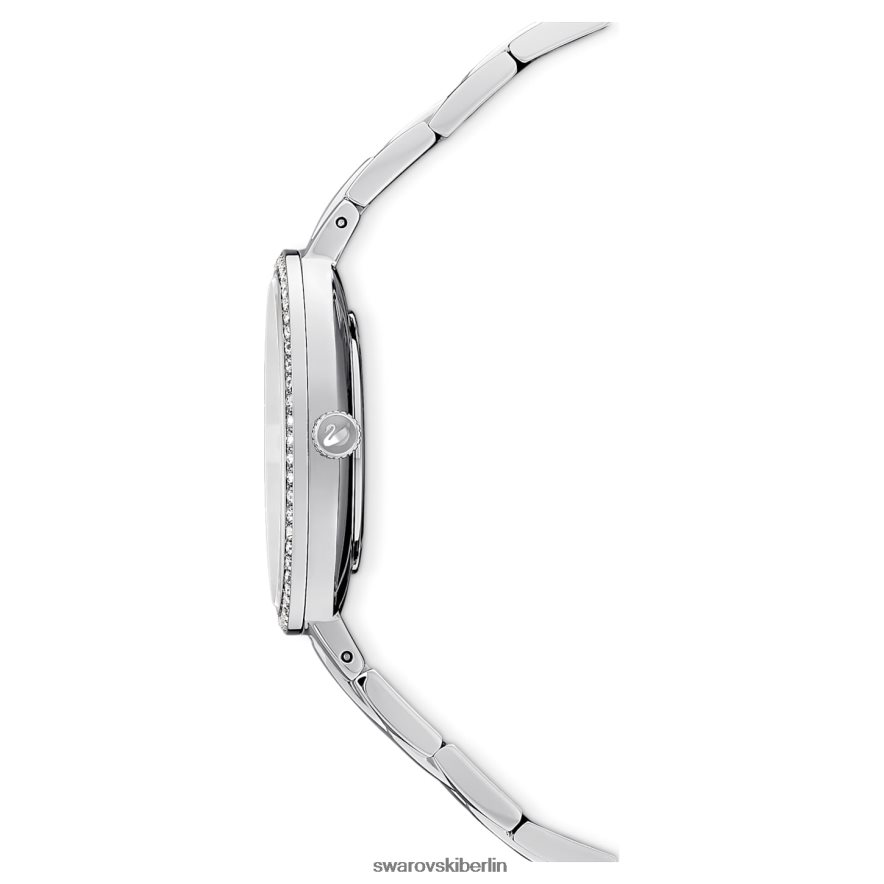 Swarovski kosmopolitische Uhr Swiss Made, Metallarmband, silberfarben, Edelstahl Zubehör HLT4481229
