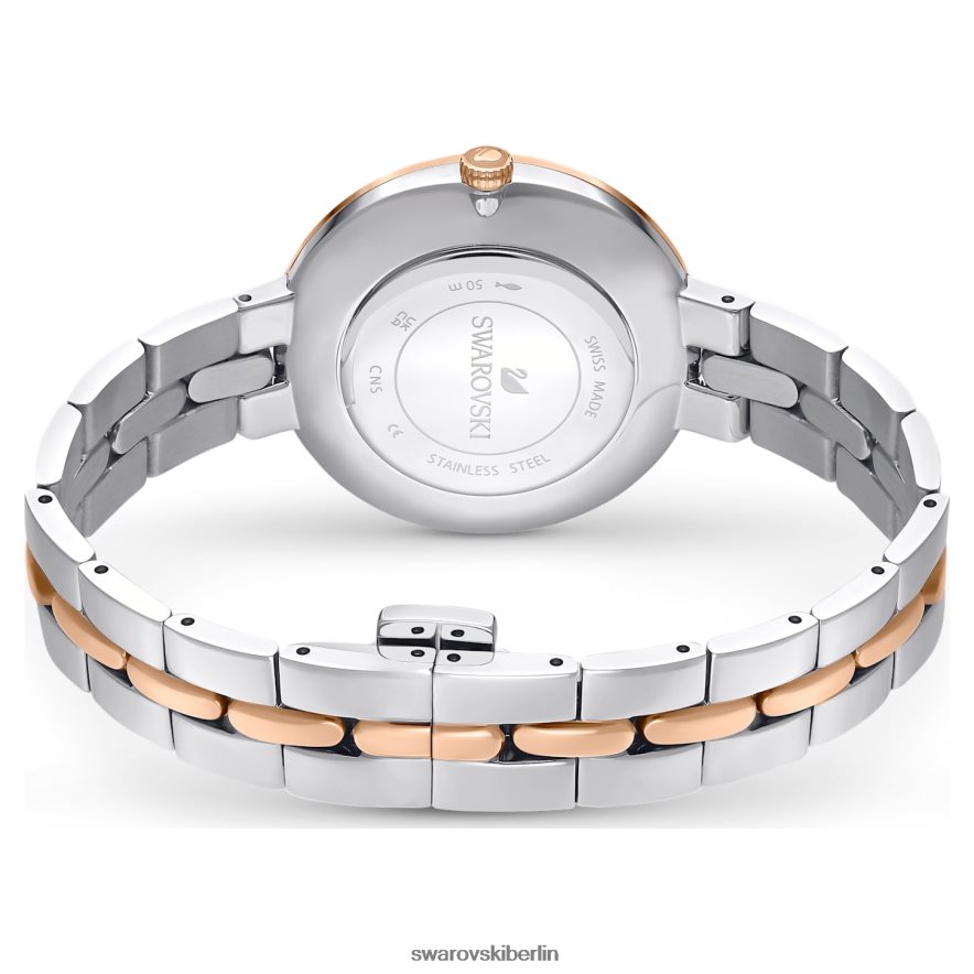 Swarovski kosmopolitische Uhr Swiss Made, Metallarmband, weiß, Metallmix-Finish Zubehör HLT4481156