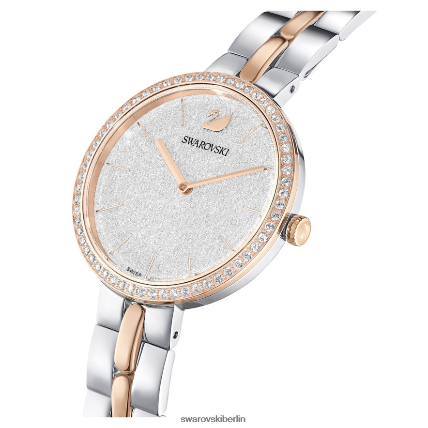 Swarovski kosmopolitische Uhr Swiss Made, Metallarmband, weiß, Metallmix-Finish Zubehör HLT4481156