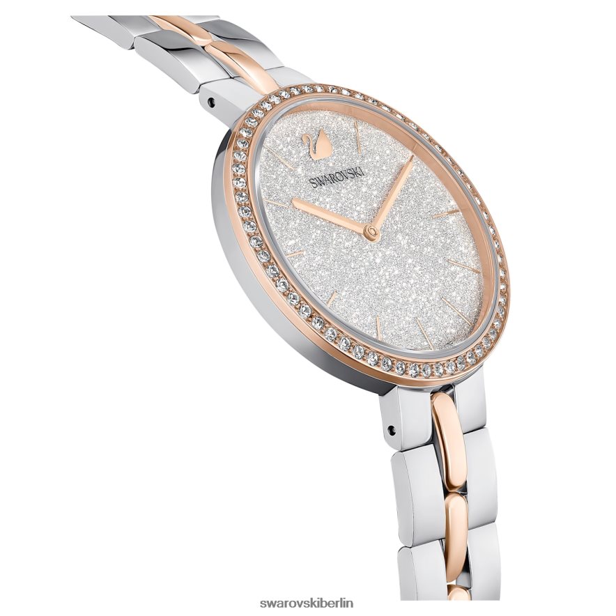 Swarovski kosmopolitische Uhr Swiss Made, Metallarmband, weiß, Metallmix-Finish Zubehör HLT4481156