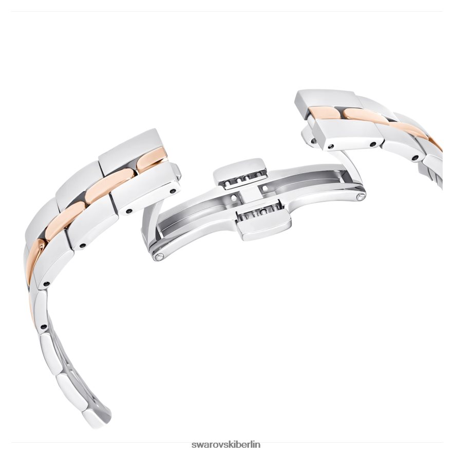 Swarovski kosmopolitische Uhr Swiss Made, Metallarmband, weiß, Metallmix-Finish Zubehör HLT4481156